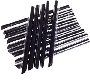 Jumbo Black Straws 7 inch long,100Pcs