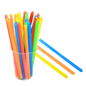 Jumbo Colored Straws 9 inch long,100Pcs
