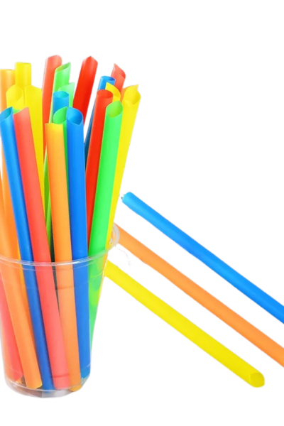 Jumbo Colored Straws 9 inch long,100Pcs