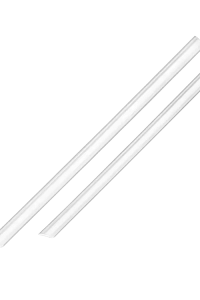 Jumbo White Straws 7 Inch Long,100Pcs