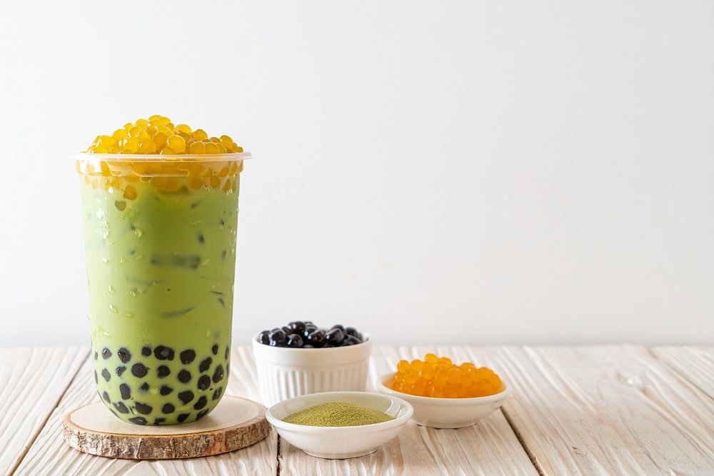 Avocado Bubble Tea With Utensils Set - Image 4