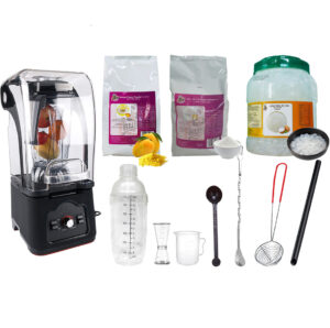Mango Smoothie Set with Sound proof blender and utensils