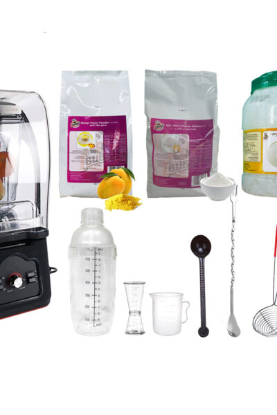 Mango Smoothie Set with Sound proof blender and utensils