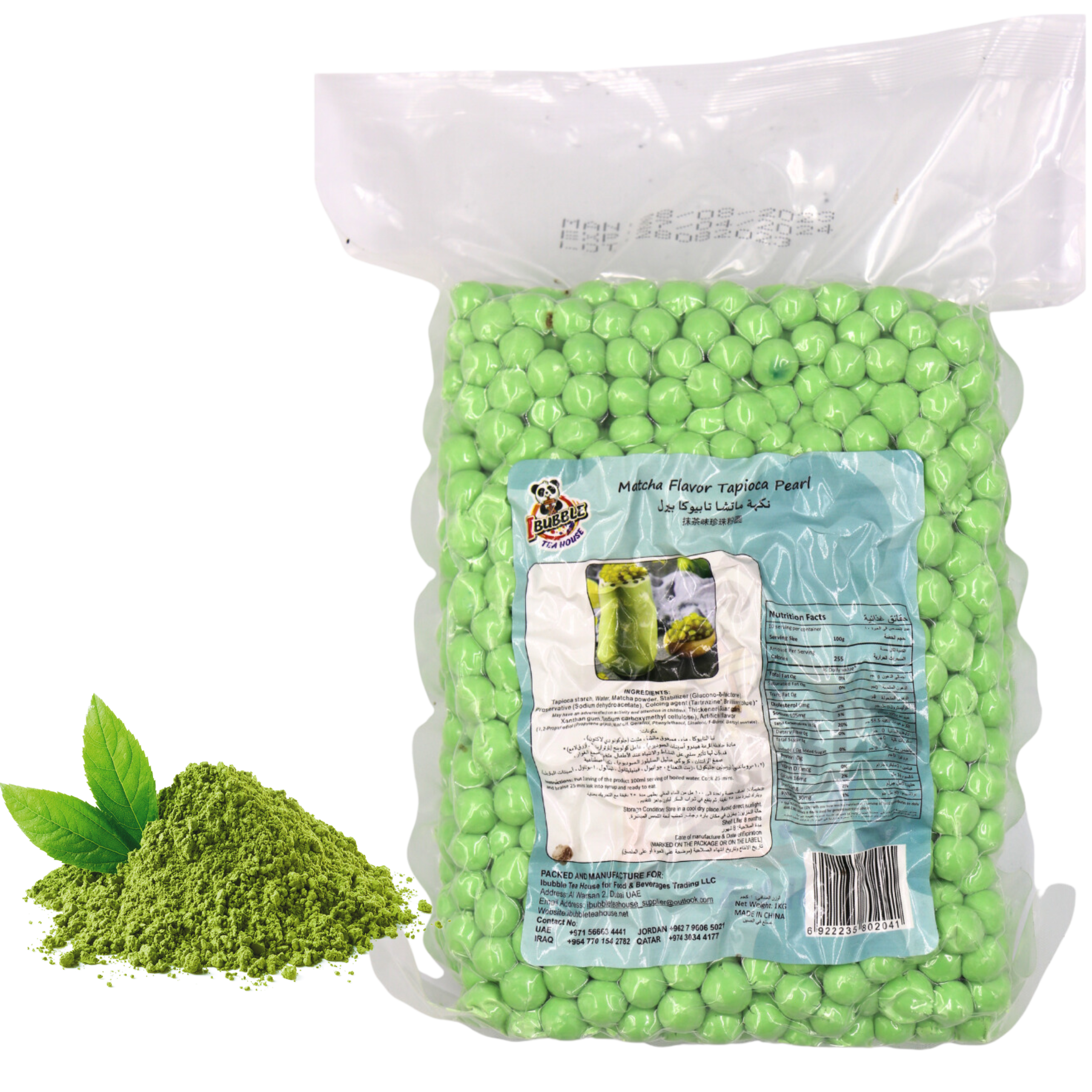 Matcha Tapioca Pearl 1kg